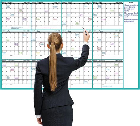 large laminated calendar
