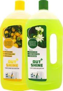 Outshine+ Premium Disinfectant Floor Cleaner - LIME & JASMINE - Pack of ...