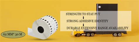 SBCORP Self Adhesive (DK_22205) Compatible Label Tape_ 62mm x 30 Meter ...