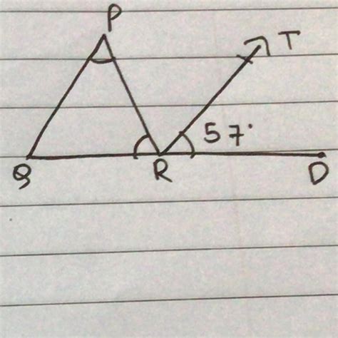 Find angle QRP, when QP||RT - Brainly.in