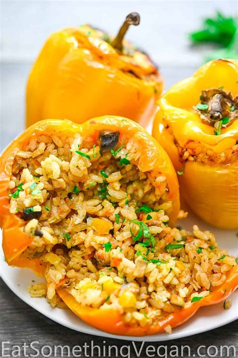 Vegan Stuffed Peppers - Eat Something Vegan