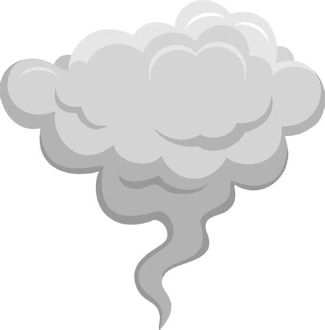 stylized white cloud. Cartoon smoke or fog. Smoke bubble comic ...