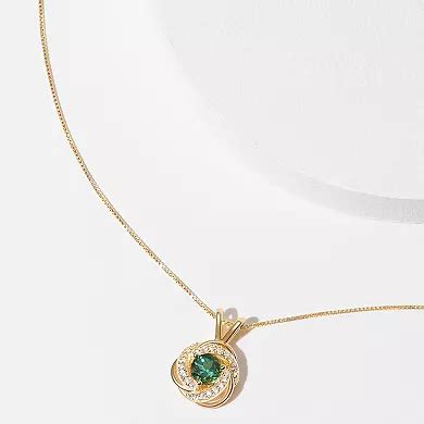 Tokens of Love Sterling Silver Simulated Emerald Birthstone Love Knot ...