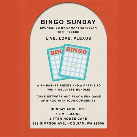 Bingo at Jitter House , 623 SIMPSON AVE, HOQUIAM, WA 98550, 6 April ...