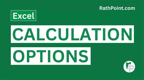 Calculation Options 的图像结果