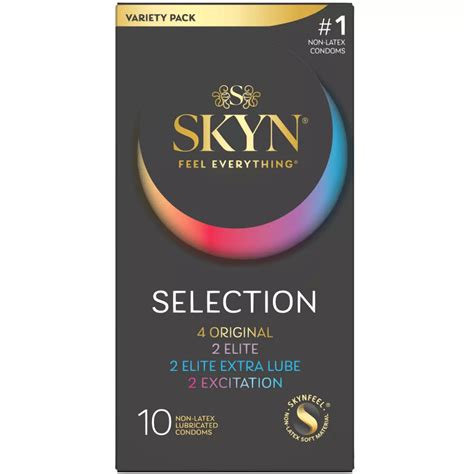 SKYN Feel Everything Selection Non-Latex Condoms Variety Pack - Shop ...