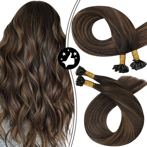 Amazon.com : Moresoo Fusion Hair Extensions 24 inch Utip Hair ...