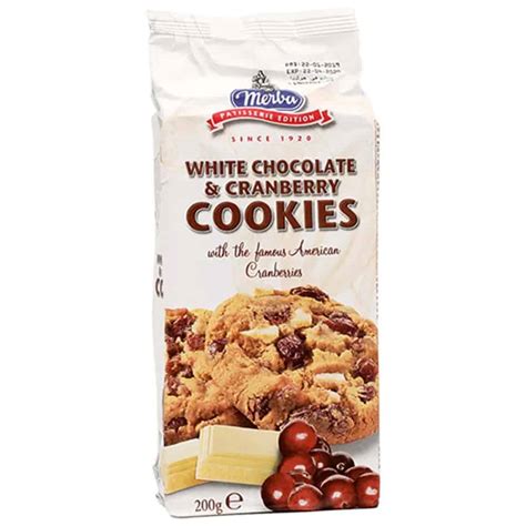 MERBA-White Chocolate and Cranberry Cookies-200g – OG-MART