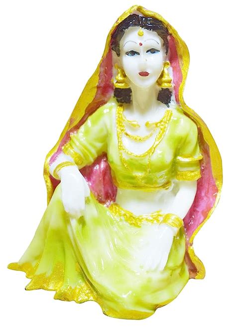 Buy GW Creations Traditional Rajasthani Women Showpiece Marble ...