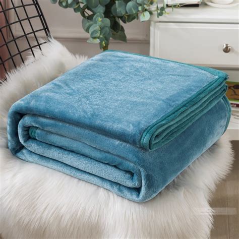 Microfiber Blanket Plain Color Blanket Super Soft Warm Plush Blanket ...