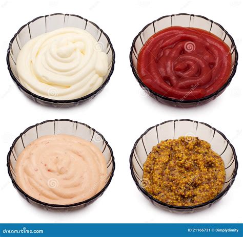 Ketchup, Mayo, Mustard and Sauce Stock Image - Image of spices ...