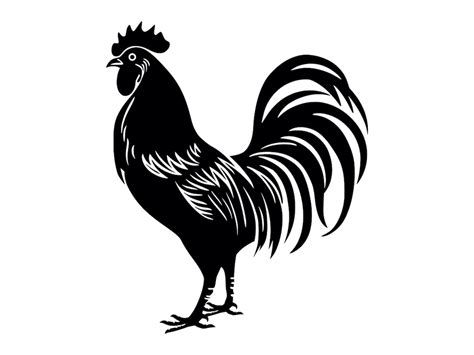 Buy Rooster SVG Chicken Poultry Bird Farm Animal Silhouette Clip Art ...