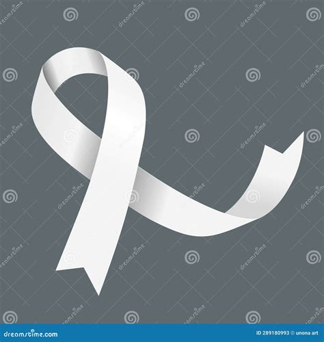 Lung Cancer Awareness Month. White Ribbon Stock Vector - Illustration ...