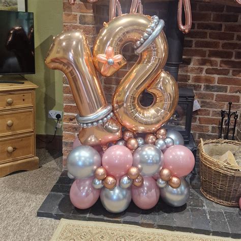 Large Number Balloon on a Base - Double Digits