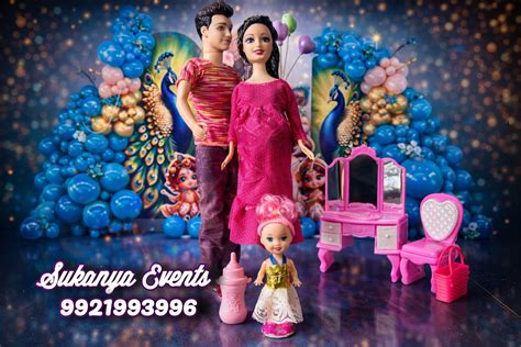 Rukhwat Doll Decoration For Baby Shower & Dohale Jevan | Plate decor ...