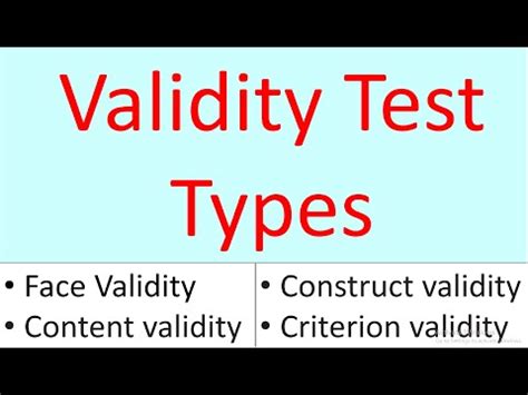 Image result for Validity Testing