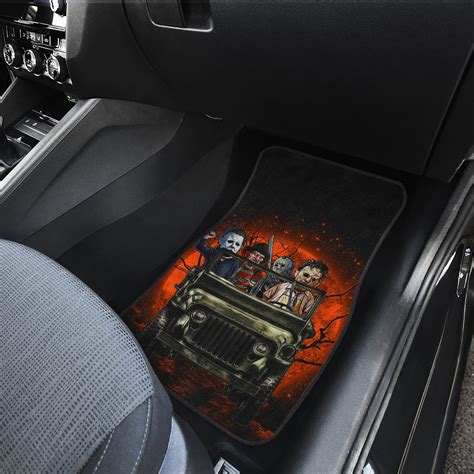 Halloween Horror Movie Ride Jeep Funny Car Floor Mats Car Accessories ...