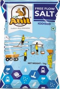 Anil Free FLow Salt(Pack of 5) Iodized Salt Price in India - Buy Anil ...