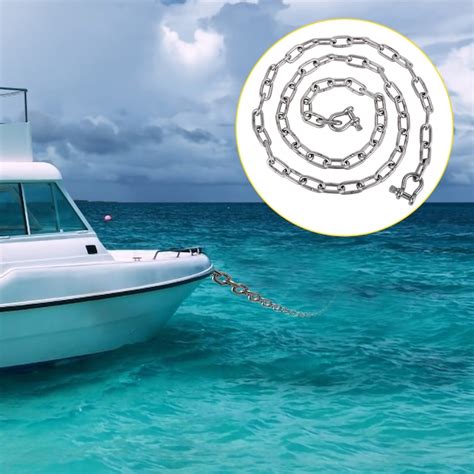 VEVOR Anchor Chain, 10 Ft X 5/16 In 316 Stainless Steel Chain, 3/8 ...