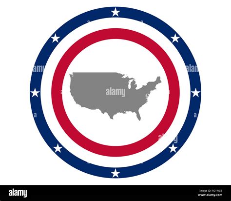 American flag and map Stock Photo - Alamy