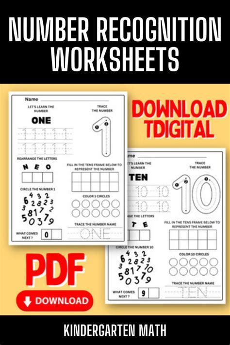 Image result for Learning Numbers Worksheets