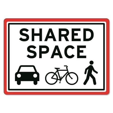 Image result for Shared Surface Sign