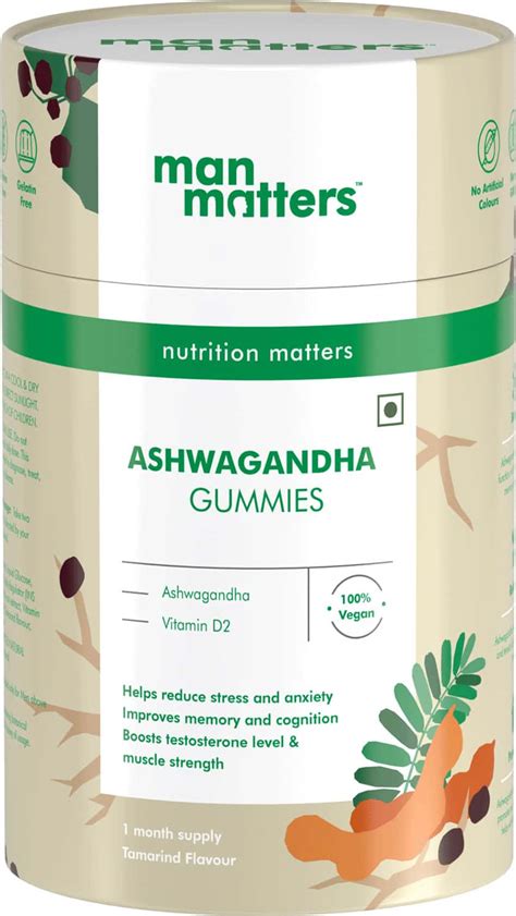 Buy MAN MATTERS NOURISH ASHWAGANDHA GUMMIES 60N Online & Get Upto 60% ...