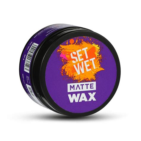 Set Wet Hair Wax For Men - Matte Wax, 60g | Matte Look, Strong Hold ...