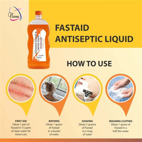 Buy FAST AID ANTISEPTIC LIQUID FOR FIRST AID, SURFACE DISINFECTION AND ...