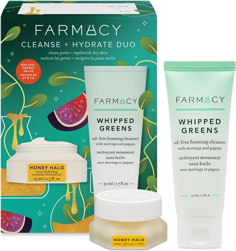Amazon.com : Farmacy Cleanse + Hydrate Duo - Skin Care Set Includes ...