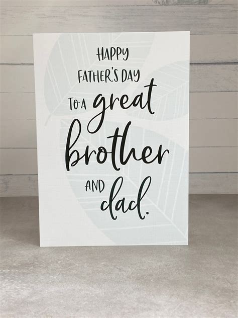 Brother Father's Day Card, Happy Fathers Day Card From Sister, From ...