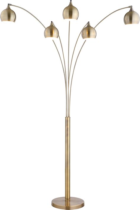 SQUARE FURNITURE SQF 5 Arm Arch Floor Lamp - Gold - Amazon.com