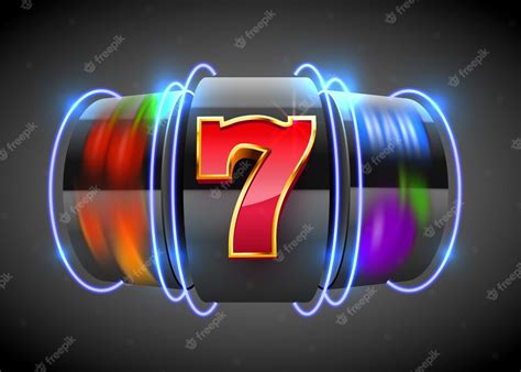 Black neon slot machine coins wins the jackpot. big win casino concept ...