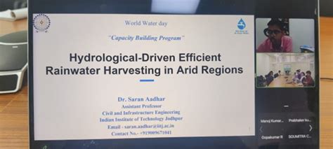 Capacity Building Program on World Water Day (22 March 2025) | Center ...