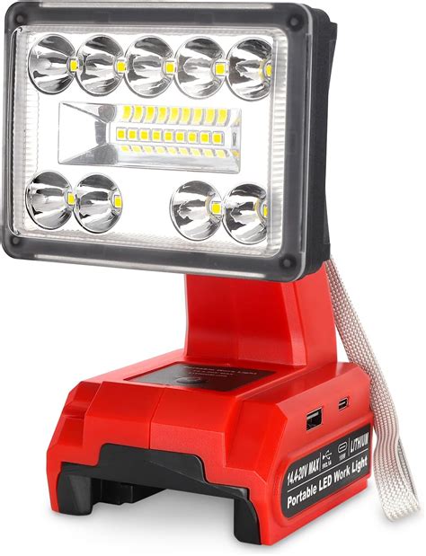 1000LM Cordless Light for Milwaukee M18 18V Lithium-ion Battery ...