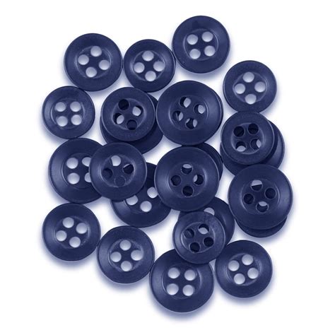 ButtonMode Standard Shirt Buttons 24pc Set - 8 Front x 11mm, 8 Sleeves ...