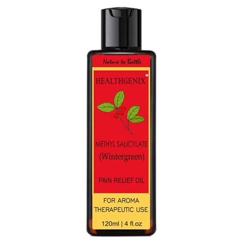 Healthgenix Methyl Salicylate (Wintergreen/Gaultheria) Oil - 120ml ...