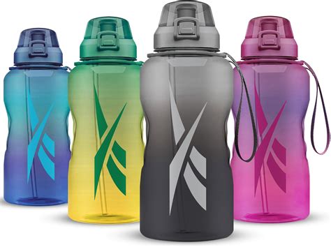 Amazon.com: Reebok Squeeze Water Bottles With Athletic Design - Water ...