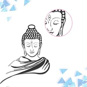Happy Walls Lord Buddha Black Wall Decal and Sticker Vinyl Wall ...