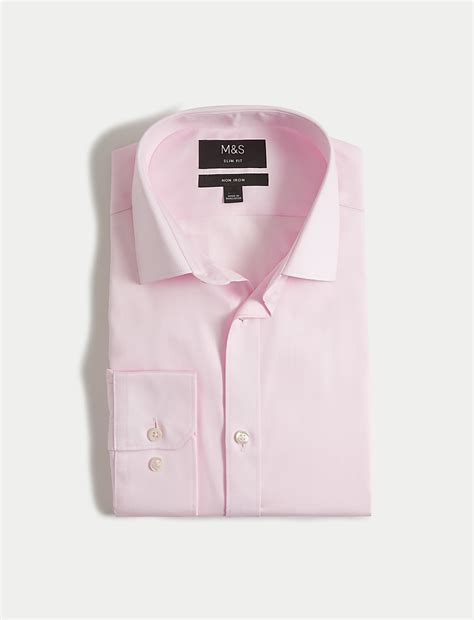 Buy Slim Fit Non Iron Pure Cotton Twill Shirt at Marks & Spencer