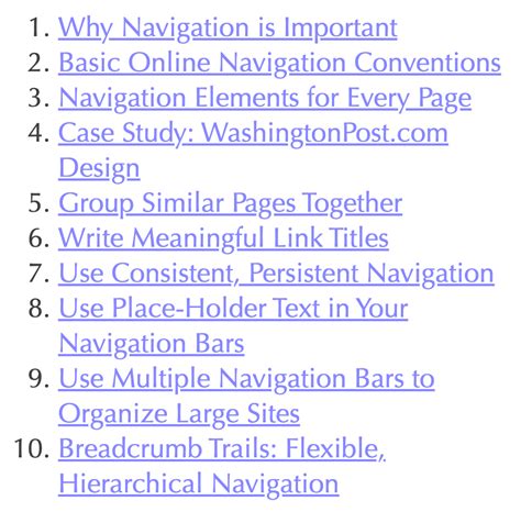 Image result for Images of Navigation Text