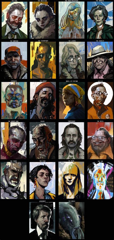 Disco Elysium Major Arcana tarot cards - Imgur | Art reference ...