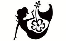 Mermaid Silhouette Vinyl Decal Sticker|BLACK|Cars Trucks Vans SUV ...