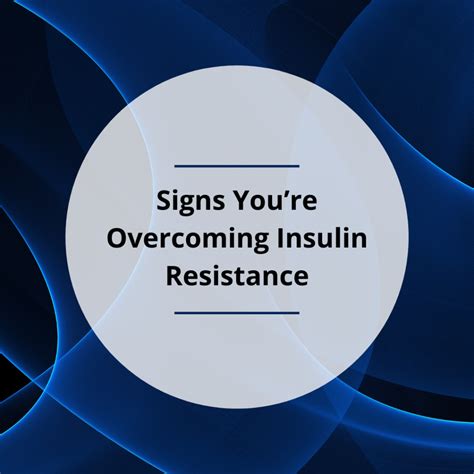 Signs You’re Overcoming Insulin Resistance - Dr Becky Fitness