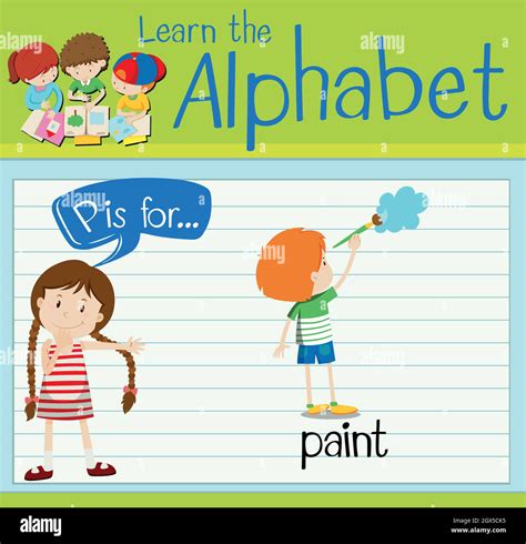 P Is For Painting Vector Image