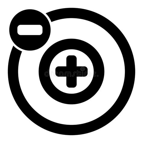 Rotation Around Positive Atom Solid Icon, Atomic Energy Concept. Vector ...