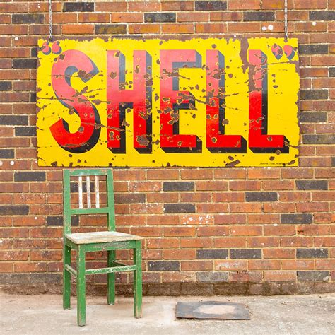 Image result for Shell Enamel Sign