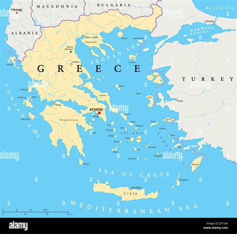 political, greece, greek, athens, map, atlas, map of the world ...