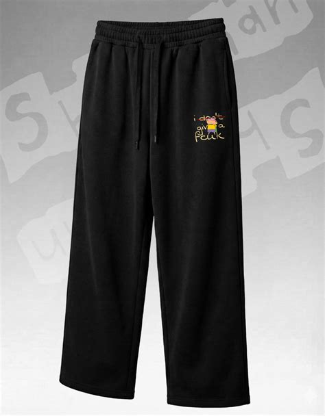 SHINCHAN LOOSE-FIT BLACK SWEATPANTS – Vybbe