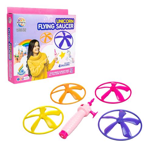 Ratna's Flying Saucer Unicorn 3 in 1 Indoor & Outdoor Toy Can Be Played ...